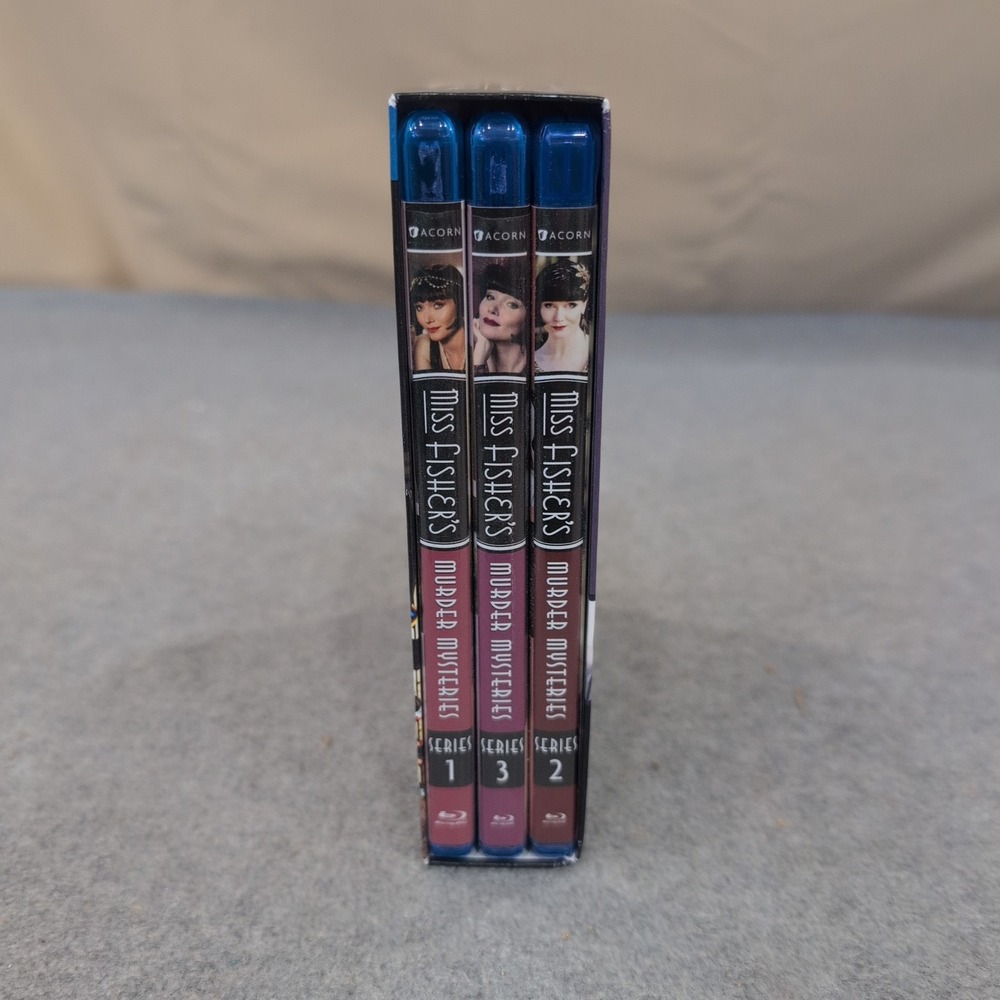Miss Fishers Murder Mysteries Series 1-3 Collection Blu-ray 8-Disc Set Acorn VG+ - Picture 3 of 3